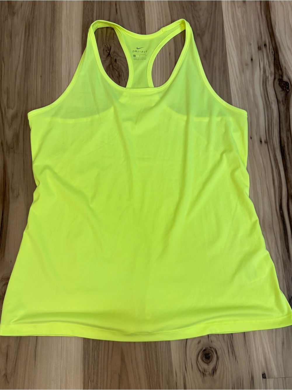 Nike Neon Yellow Women's Racerback Tank Top